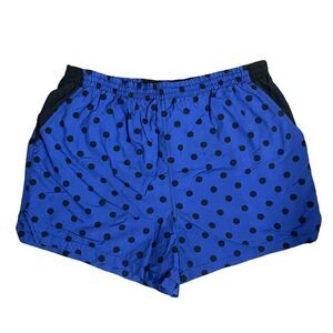 Body Glove Men’s Vintage Blue & Black Polka Dotted Swim Trunks (Size: Medium)